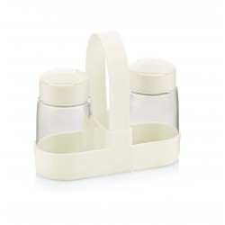 Druskinė ir pipirinė 2vnt su stovu C-381 QLUX