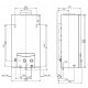 Dujinė karšto vandens šildymo kolonėlė Vaillant MAG mini 114/1 Z (P-INT) (suskystintos d., piezo uždegimas)