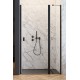 Dušo durys nišai Nes 8 Black DWJ II, reguliavimo ribos 1180-1210, dešininės, 8mm stiklas