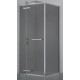 Dušo kabina PRESTIGE 90x90 chrom/pilka be pado
