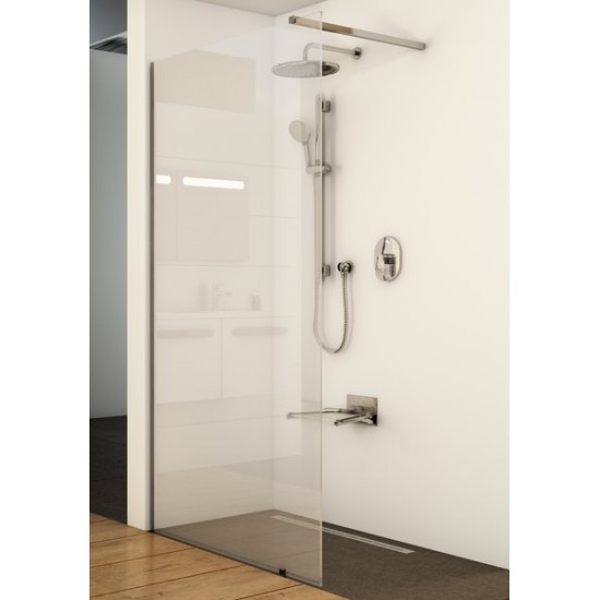 Dušo kabina Ravak Walk-in Wall, 100x200 bright alu+Transparent