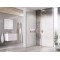Dušo kabina Ravak Walk-In Wall, 80x80-120 Walk-In Wall Set 80, chromas+stiklas Transparent