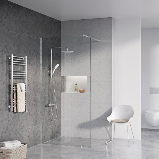 Dušo kabina Ravak Walk-In Wall, 80x80-120 Walk-In Wall Set 80, chromas+stiklas Transparent