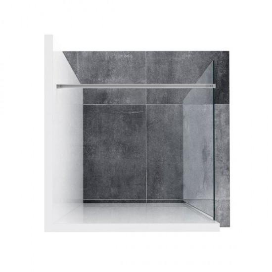 Dušo kabina Ravak Walk-in Wall, bright alu+Transparent, 80x200 cm