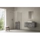 Dušo kabina Walk-In Air Wall, 100, Walk-In Air Wall 100 juodas+Transparent