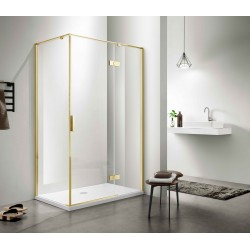 Dušo kabina WM1231 90x90 GOLD skaidri be pado