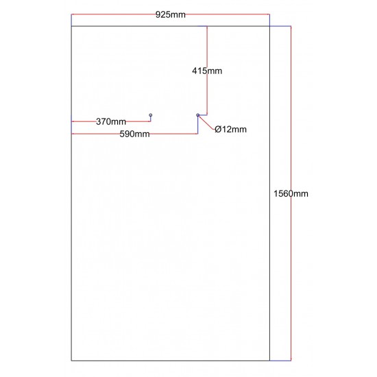 Dušo kabinos galinis stiklas 925x1560 baltas K889