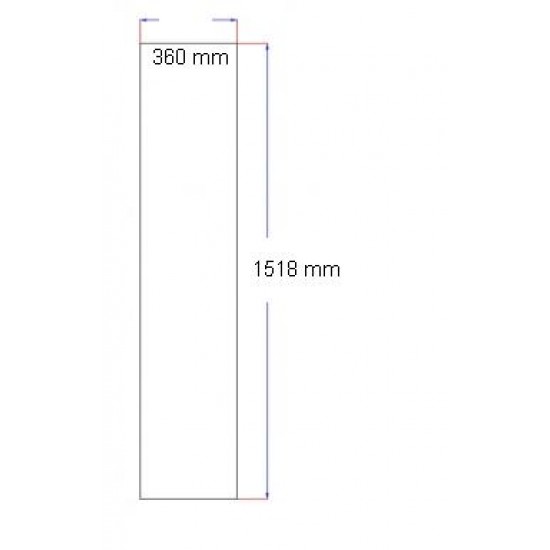 Dušo kabinos šoninis stiklas 360x1518 mm grey KM998 3.139