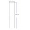 Dušo kabinos šoninis stiklas tiesus 315x1570 mm grey 3.143