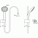 Dušo komplektas Ideal Standard IdealRain, M1 su 100 mm galvute (žarnelė 1.25 m) Dušo komplektas Ideal Standard IdealRain, M1 su 100 mm galvute (žarnelė 1.25 m)
