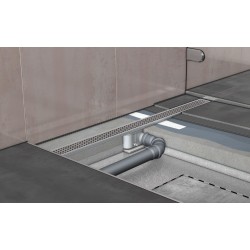Dušo latako korpusas Aco ShowerDrain C, 65 mm su horizontaliu flanšu, 1085 mm