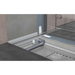 Dušo latako korpusas Aco ShowerDrain C, 65 mm su vertikaliu flanšu, 1085 mm