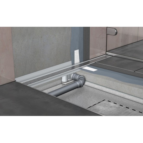 Dušo latako korpusas Aco ShowerDrain C, 65 mm su vertikaliu flanšu, 1185 mm