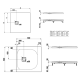 Dušo padėklas SOLUTIONS 90x90, baltas