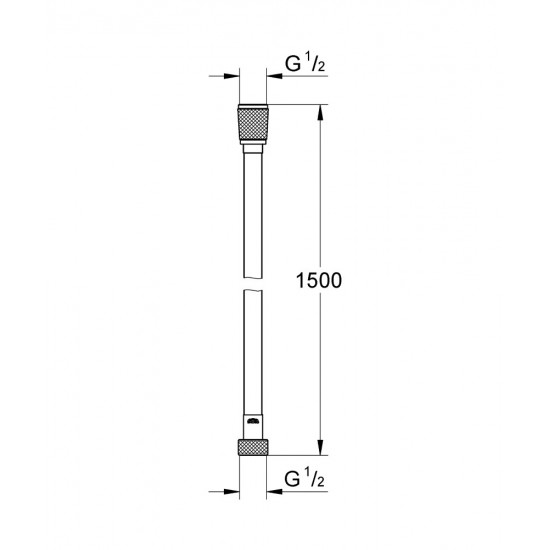 Dušo žarna GROHE Silverflex, 1.50 m