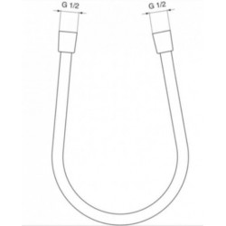 Dušo žarna IDEAL STANDARD IdealFlex, 1750 mm, Magnetic Grey sp.