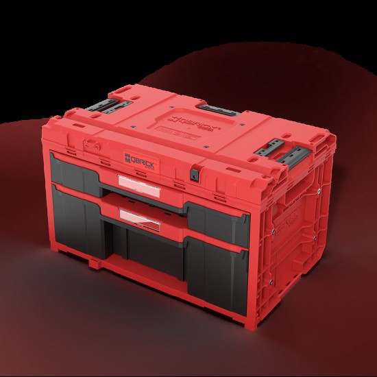 Dviejų stalčių įrankių dėžė, PLUS 2.0 UHD Custom, QBRICK ONE Dviejų stalčių įrankių dėžė, PLUS 2.0 UHD Custom, QBRICK ONE