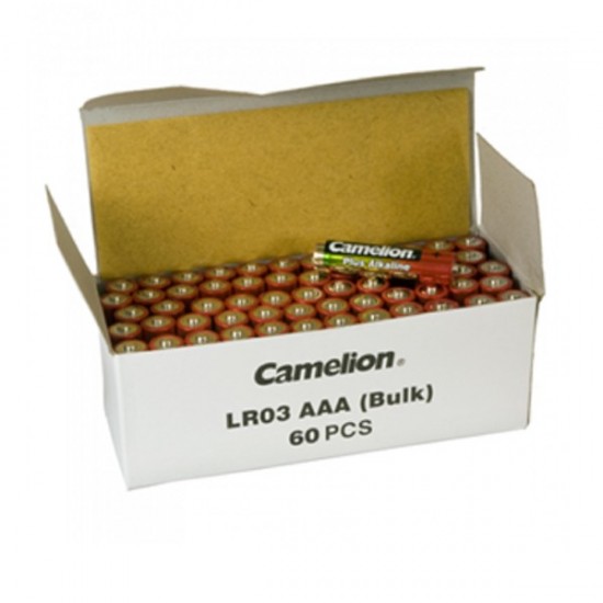 Elementai Alkaline, AAA, LR03, CAMELION, 60 vnt. Elementai Alkaline, AAA, LR03, CAMELION, 60 vnt.