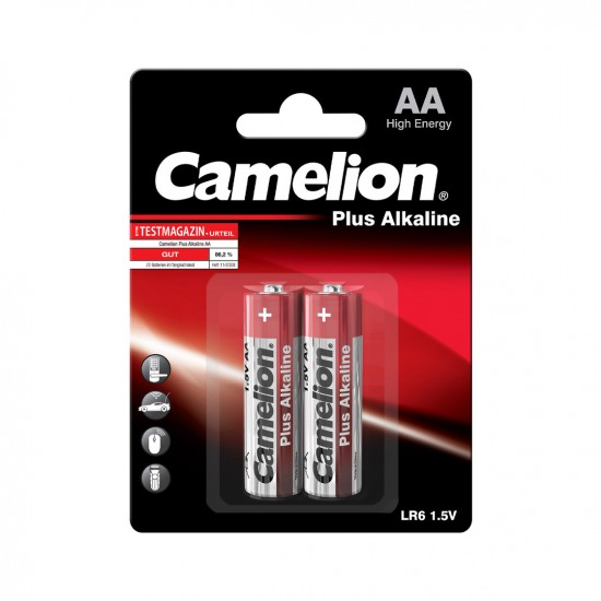 Elementai alkaline, LR06-BP2, AA, CAMELION, 2 vnt. Elementai alkaline, LR06-BP2, AA, CAMELION, 2 vnt.