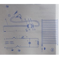 Elementas kaitinimo GT600 bronza (BR)