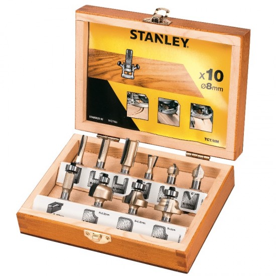 Frezų rinkinys TCT 10 PCE SET 8mm Frezų rinkinys TCT 10 PCE SET 8mm