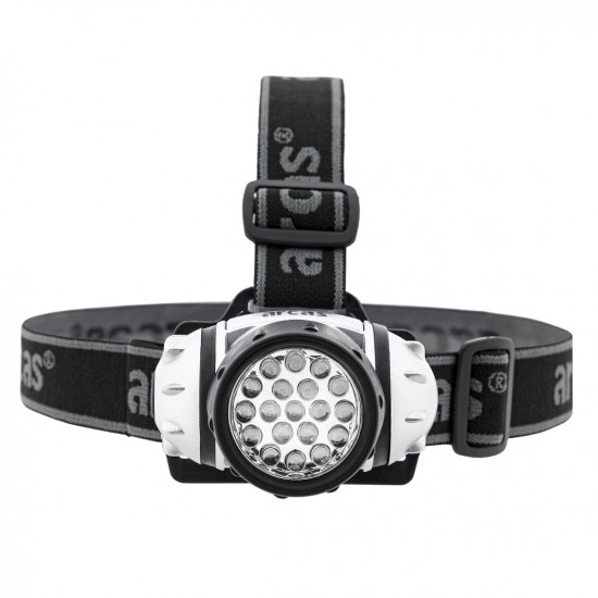 Galvos žibintuvėlis 19 LED, ARCAS Galvos žibintuvėlis 19 LED, ARCAS