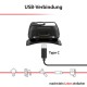 Galvos žibintuvėlis, 9W, įkraunamas USB-C, ARCAS Galvos žibintuvėlis, 9W, įkraunamas USB-C, ARCAS