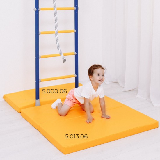Gimnastikos čiužinys ROMANA 100x50x6 cm geltonas