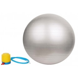 Gimnastikos kamuolys SANRO 55cm Pilkas su pompa