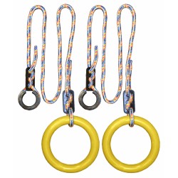 Gimnastikos žiedai, geltoni