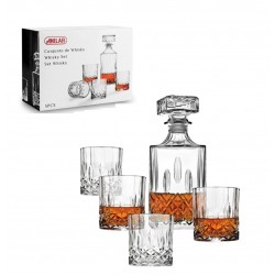 Grafinas viskiui 950ml+4 stiklinės 320ml WB005