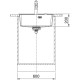 Granitinė plautuvė Franke Maris, MRG 610-52 A, Juoda matinė, rankinis ventilis Granitinė plautuvė Franke Maris, MRG 610-52 A, Juoda matinė, rankinis ventilis