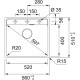 Granitinė plautuvė Franke Maris, MRG 610-52 A, Steingrau, rankinis ventilis Granitinė plautuvė Franke Maris, MRG 610-52 A, Steingrau, rankinis ventilis