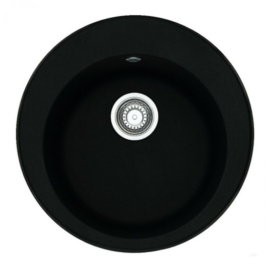 Granitinė plautuvė Franke Ronda, ROG 610-41, ekscentrinis ventilis, Onyx