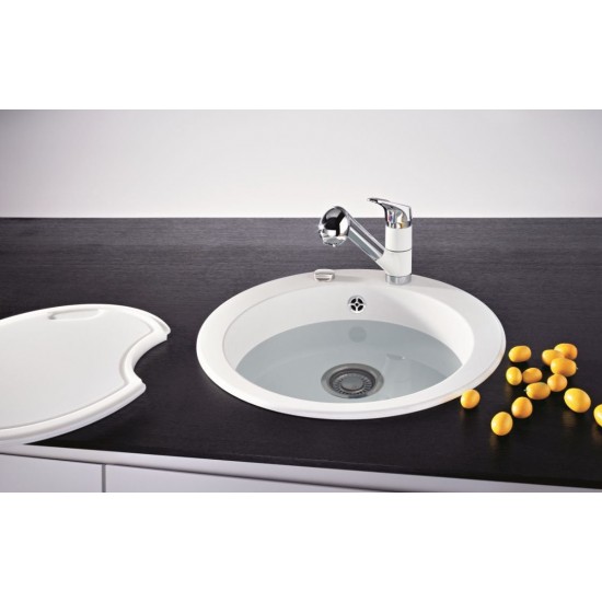 Granitinė plautuvė Franke Ronda, ROG 610-41, ekscentrinis ventilis, Onyx Granitinė plautuvė Franke Ronda, ROG 610-41, ekscentrinis ventilis, Onyx
