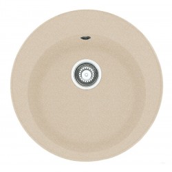 Granitinė plautuvė Franke Ronda, ROG 610-41, užkemšamas ventilis, Beige