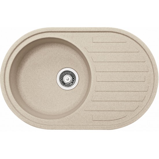 Granitinė plautuvė Franke Ronda, ROG 611, užkemšamas ventilis, Beige Granitinė plautuvė Franke Ronda, ROG 611, užkemšamas ventilis, Beige