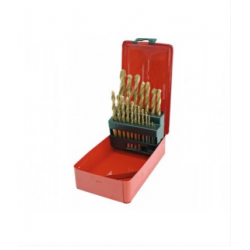 Grąžtai metalui 1-10mm 19vnt titaniniai