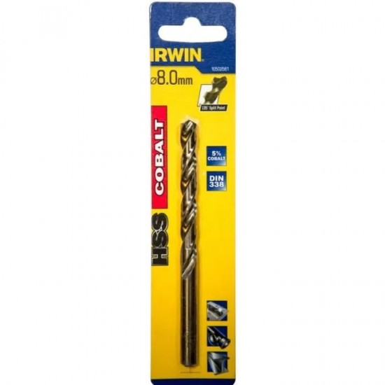 Grąžtas metalui HSS COBALT 8,0 mm blist. Grąžtas metalui HSS COBALT 8,0 mm blist.