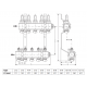 Grindinis kolektorius FHF-10F, su sr. mat., MANIFOLD 10+10