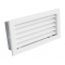 Grotelės VENTLAB 325x170, fiksuotos žaliuzės, baltos