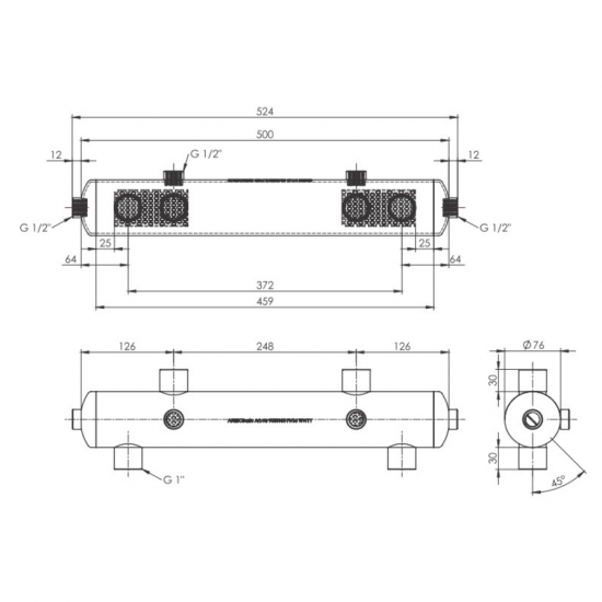 Hidraulinis indas Afriso BLH 801, DN1