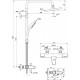 Ideal Standard Ceratherm T25 vonios ir dušo sistema su termostatiniu maišytuvu, dušo galva Ø200 mm