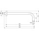 Ideal Standard Idealrain dušo galvos laikiklis 300 mm, šlifuoto aukso