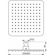 Idealrain Cube kvadratinė 200x200 mm centrinė dušo galva, juoda matinė