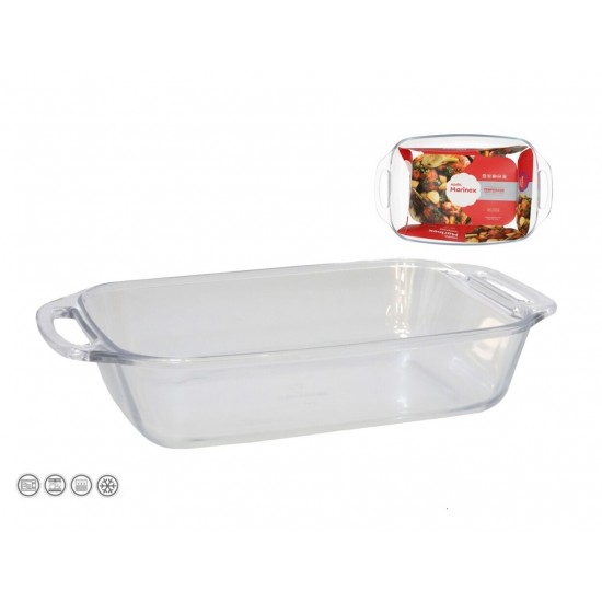 Indas kepimui stikl. 3.5L 37*23*8cm s/r Marinex