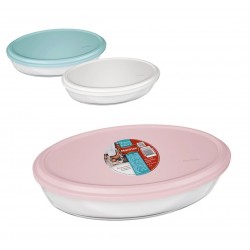 Indas kepimui stiklinis 2.4L 30*21*6cm s/d oval