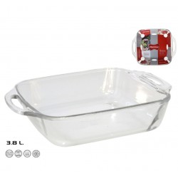Indas kepimui stiklinis 3.8L 34*28*7cm s/r Marinex