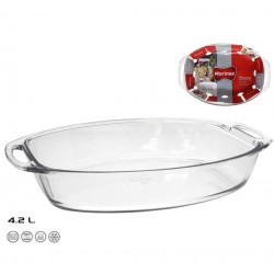 Indas kepimui stiklinis 4.2L 40*27.5*7cm s/r Marinex