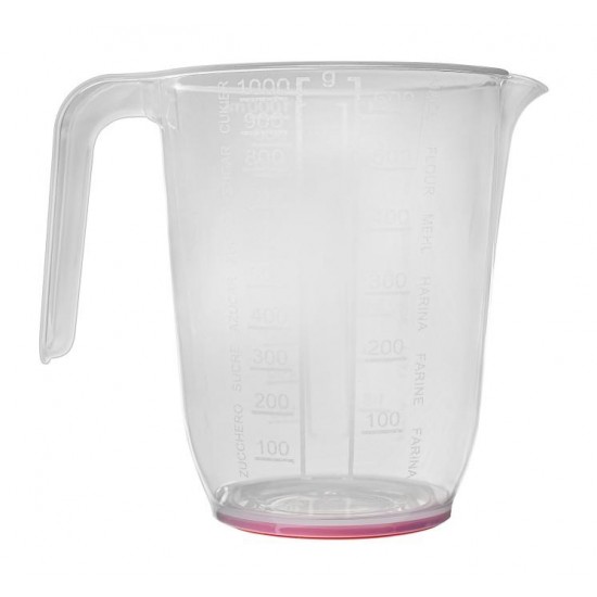Indas matavimui plast. 500ml su guma Indas matavimui plast. 500ml su guma